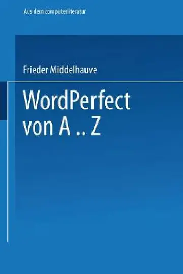 Cover of WordPerfect Von A..Z