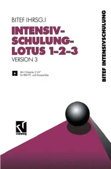 Cover of Intensivschulung Lotus 1-2-3