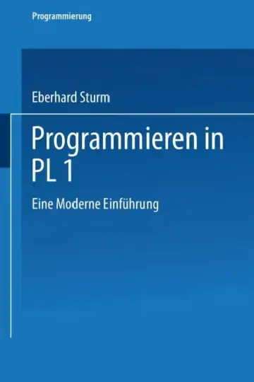 Cover of Programmieren in Pl/I