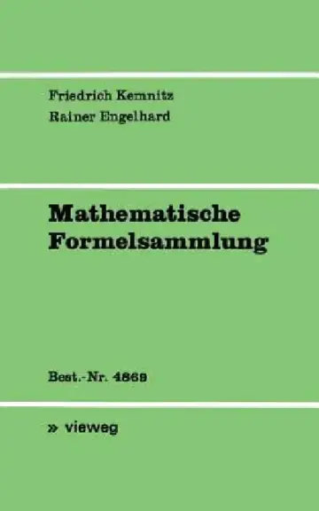 Cover of Mathematische Formelsammlung