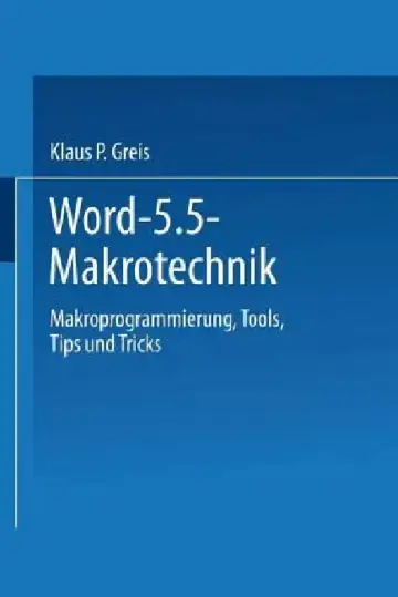 Cover of Word 5.5 Makrotechnik