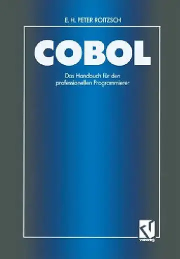 Cover of COBOL -- Das Handbuch Für Den Professionellen Programmierer