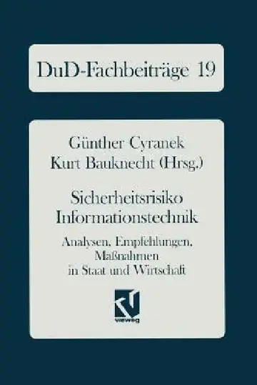 Cover of Sicherheitsrisiko Informationstechnik