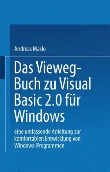 Cover of Das Vieweg-Buch Zu Visual Basic 2.0 Für Windows