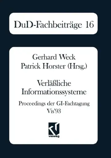 Cover of Verläßliche Informationssysteme