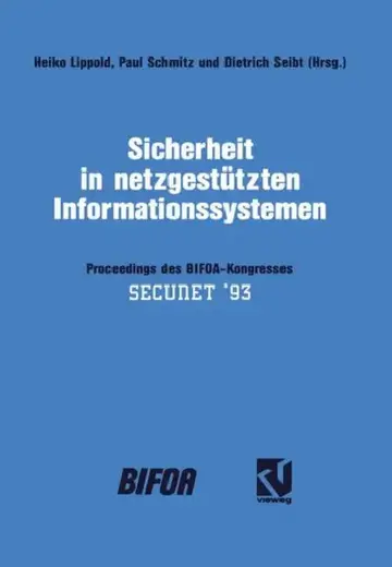 Cover of Sicherheit in Netzgestützten Informationssystemen