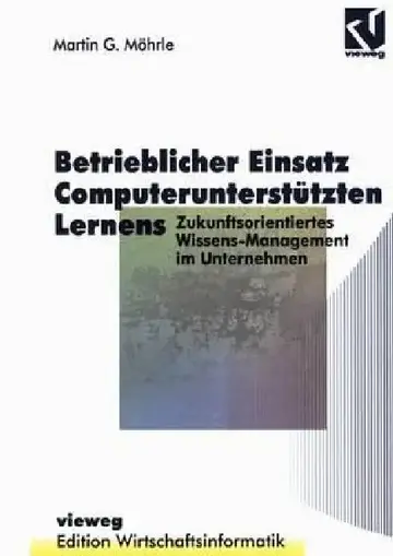 Cover of Betrieblicher Einsatz Computerunterstützten Lernens
