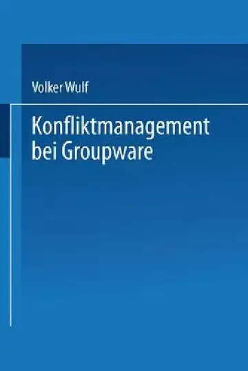 Cover of Konfliktmanagement Bei Groupware