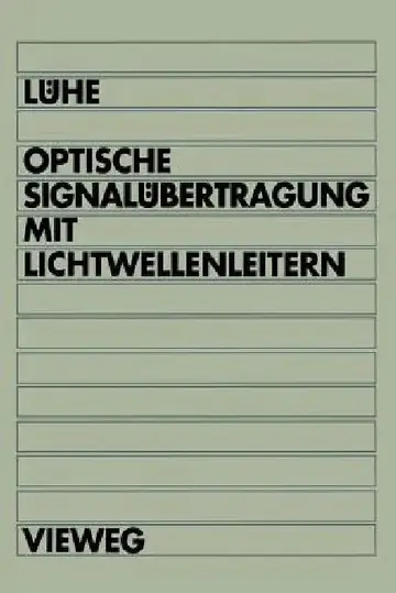 Cover of Optische Signalübertragung Mit Lichtwellenleitern