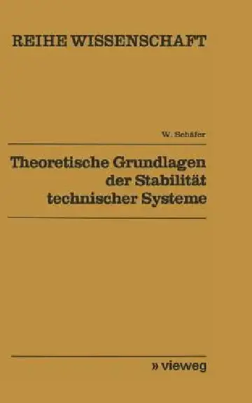 Cover of Theoretische Grundlagen Der Stabilität Technischer Systeme