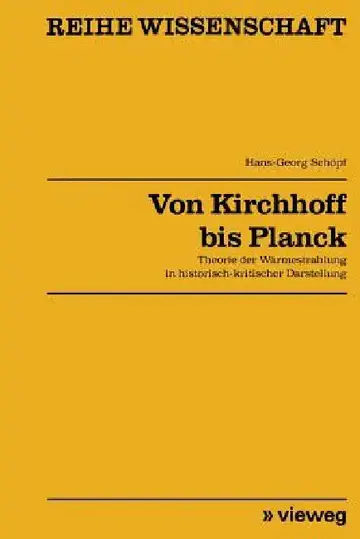 Cover of Von Kirchhoff Bis Planck