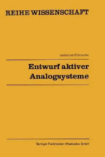 Cover of Entwurf Aktiver Analogsysteme