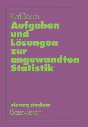 Cover of Aufgaben Und Lösungen Zur Angewandten Statistik