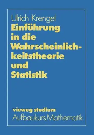 Cover of Einführung in Die Wahrscheinlichkeitstheorie Und Statistik
