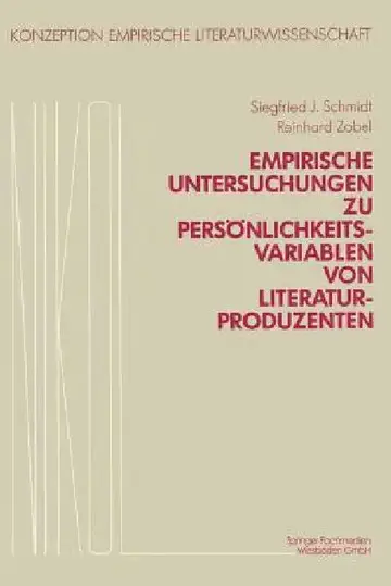 Cover of Empirische Untersuchungen Zu Persönlichkeitsvariablen Von Literaturproduzenten
