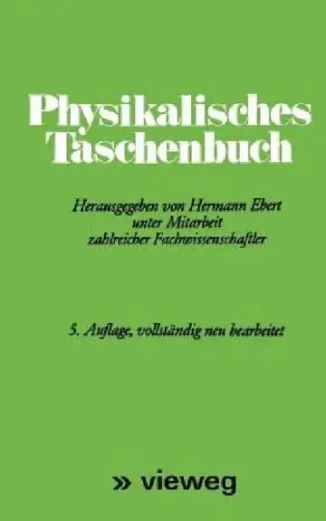 Cover of Physikalisches Taschenbuch