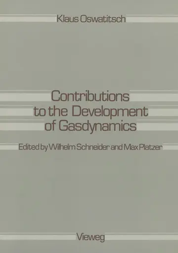 Cover of Oswatitsch Contributions to the Development of ∗gasdynamics∗