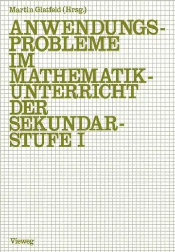 Cover of Anwendungsprobleme Im Mathematikunterricht Der Sekundarstufe I