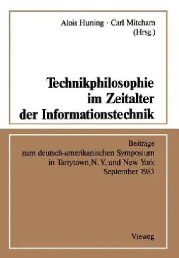 Cover of Technikphilosophie Im Zeitalter Der Informationstechnik