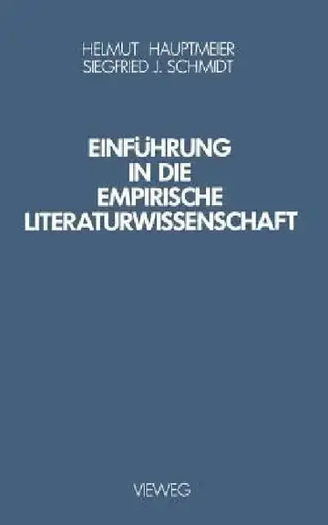 Cover of Einführung in Die Empirische Literaturwissenschaft