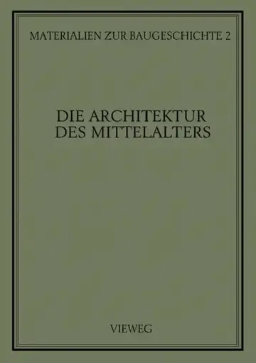 Cover of Die Architektur Des Mittelalters