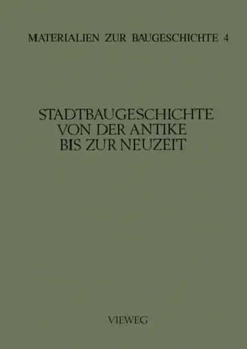 Cover of Stadtbaugeschichte Von Der Antike Bis Zur Neuzeit