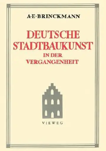 Cover of Deutsche Stadtbaukunst in Der Vergangenheit