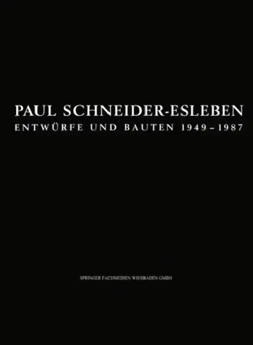 Cover of Paul Schneider-Esleben