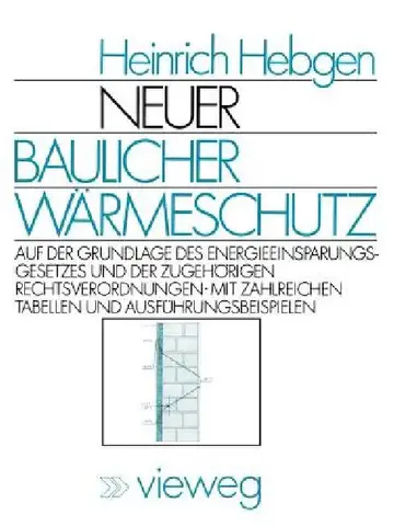 Cover of Neuer Baulicher Wärmeschutz