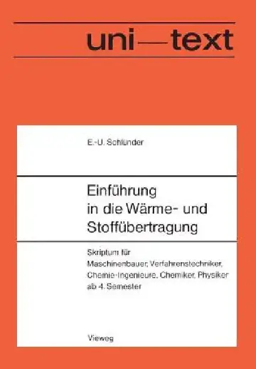 Cover of Einführung in Die Wärme- Und Stoffübertragung