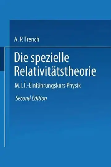 Cover of Die Spezielle Relativitätstheorie