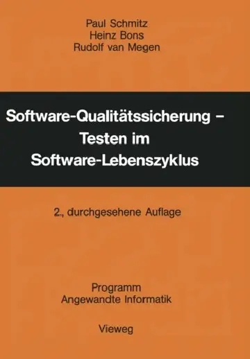 Cover of Software-Qualitätssicherung -- Testen Im Software-Lebenszyklus