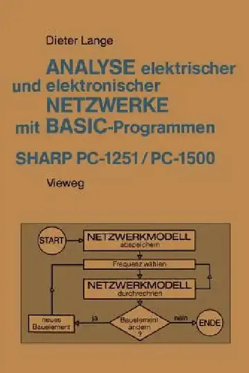 Cover of Analyse Elektrischer Und Elektronischer Netzwerke Mit Basic-Programmen (Sharp Pc-1251 Und Pc-1500)