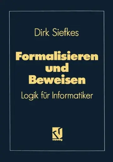 Cover of Formalisieren Und Beweisen