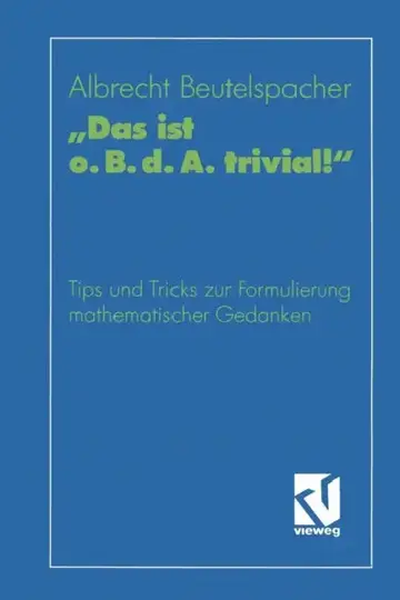 Cover of "Das Ist O. B. D. A. Trivial!"