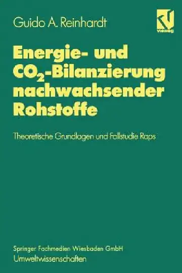 Cover of Energie- Und Co2-Bilanzierung Nachwachsender Rohstoffe