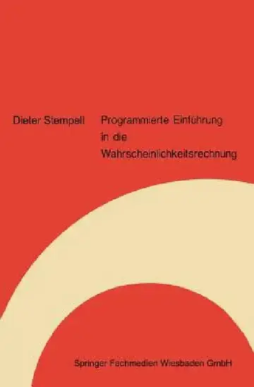 Cover of Programmierte Einführung in Die Wahrscheinlichkeitsrechnung