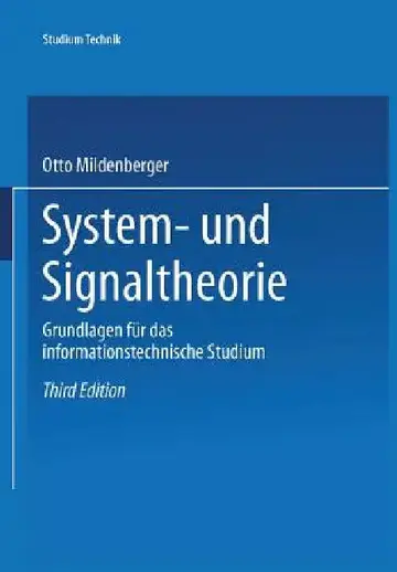 Cover of System- Und Signaltheorie
