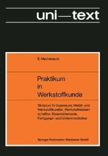Cover of Praktikum in Werkstoffkunde