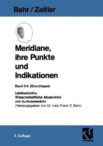 Cover of Meridiane, Ihre Punkte Und Indikationen