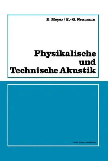 Cover of Physikalische Und Technische Akustik