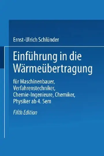Cover of Einführung in die Wärmeübertragung