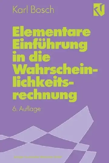 Cover of Elementare Einführung in die Wahrscheinlichkeitsrechnung