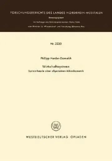 Cover of Wirtschaftssysteme
