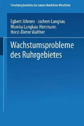 Cover of Wachstumsprobleme Des Ruhrgebietes