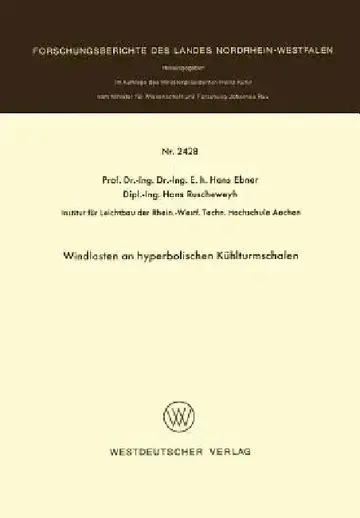 Cover of Windlasten an Hyperbolischen Kühlturmschalen