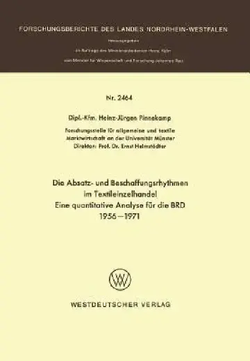 Cover of Die Absatz- Und Beschaffungsrhythmen Im Textileinzelhandel