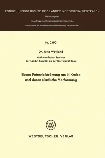 Cover of Ebene Potentialströmung Um N Kreise Und Deren Elastische Verformung