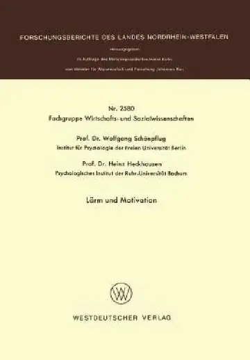 Cover of Lärm Und Motivation