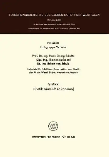 Cover of Starr (Statik Räumlicher Rahmen)